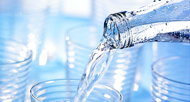water being poured
